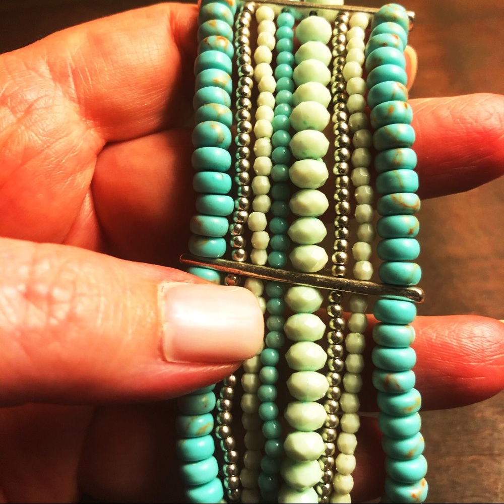 NWOT Lucky Brand Turquoise Bracelet Multi Strand